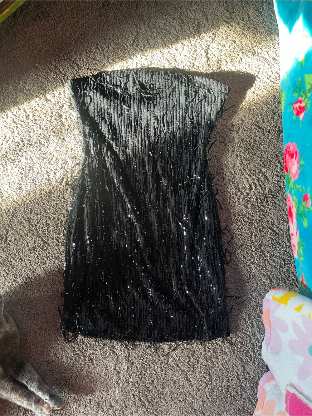 Black mini dress